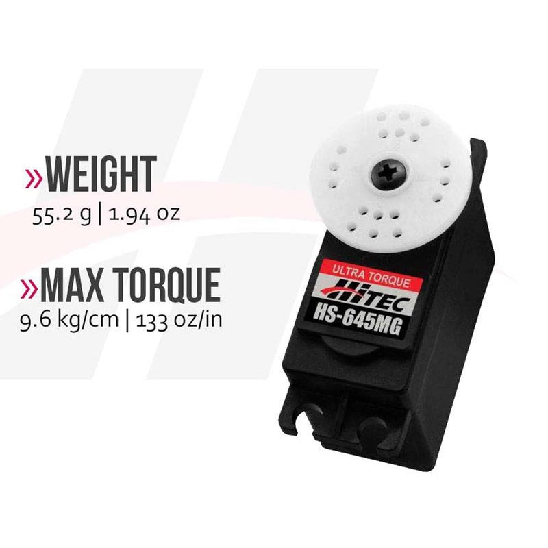 Hitec RCD Hitec 32645S HS-645MG High Torque 2BB Metal Gear Servo - Image 5